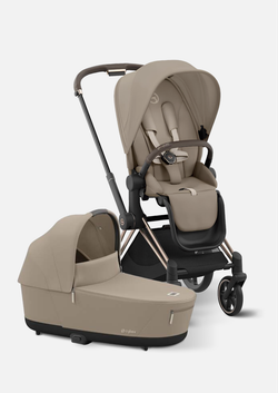 Cybex Детская коляска Priam IV Chrome Brown 2 в 1 цвет Cozy Beige