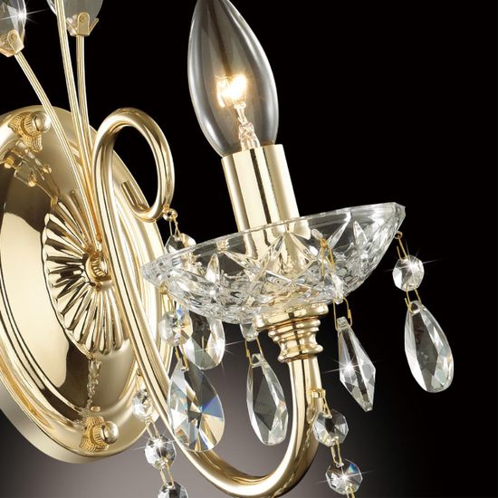 4977/1W HALL ODL23 649 золотой/хрусталь Бра E14 40W VERSIA