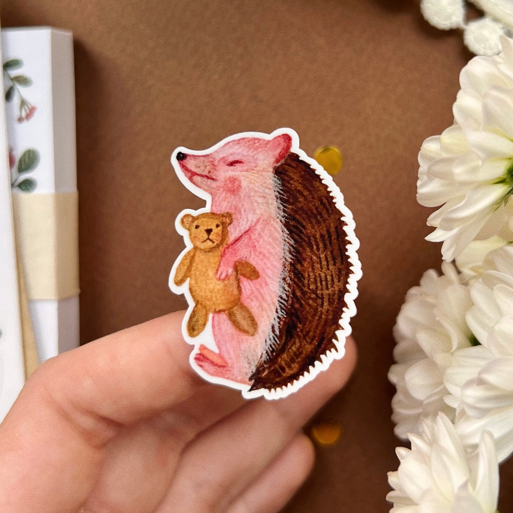 стикерпак "забавные ёжики"