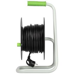 Удлинитель силовой ЭРА GREEN LINE KAT-3x1-20m Greenline на катушке пластик 4 розетки с заземлением 20м ПВС 3x1мм2