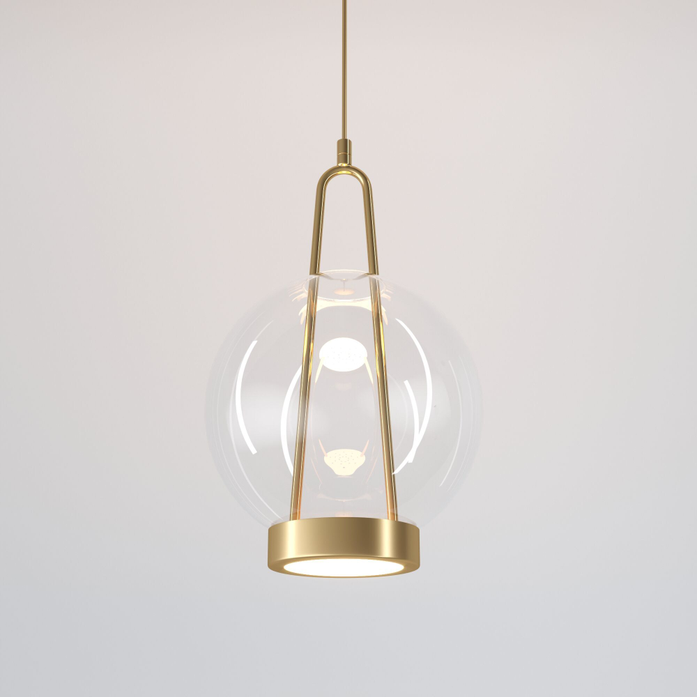 Подвесной светодиодный светильник Eurosvet Frasco 50267/1 LED латунь