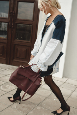 Upcycling куртка объемная