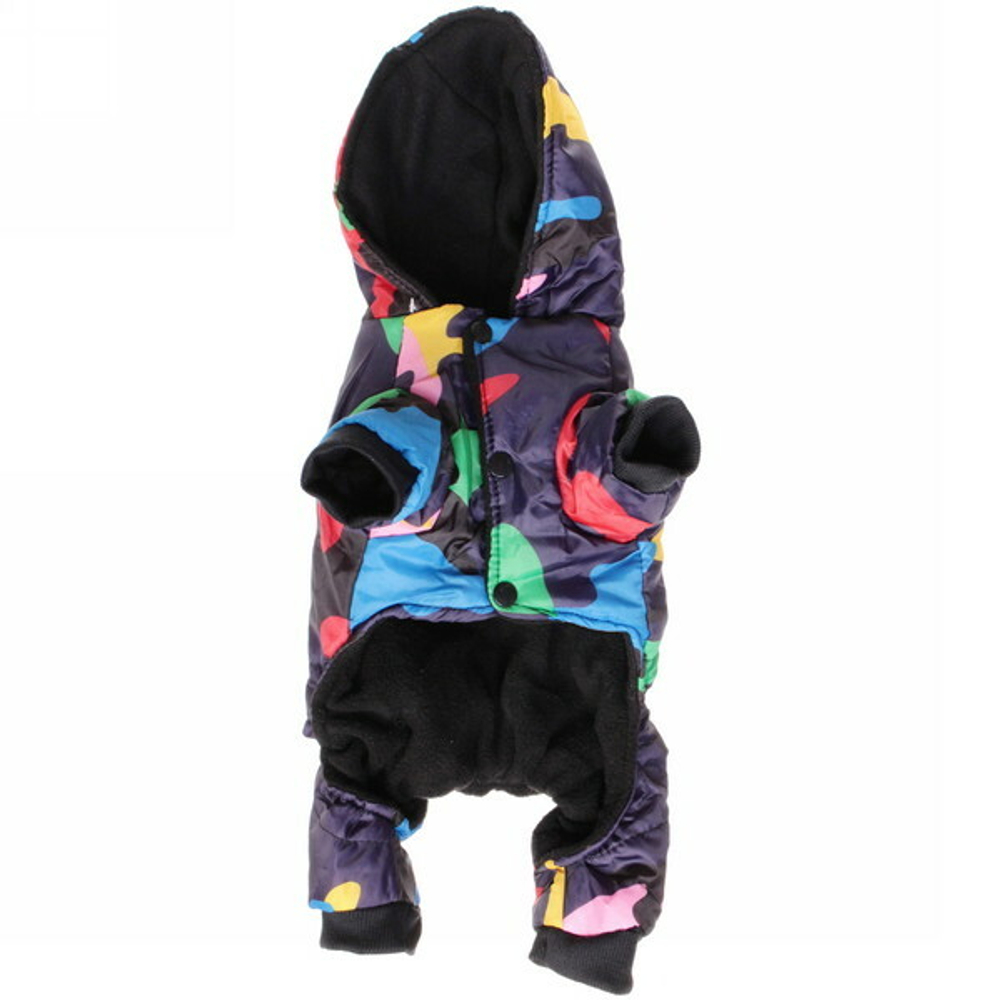 Комбинезон для собаки «OMG» с капюшоном, размер M(32*40*26см) Ultramarine