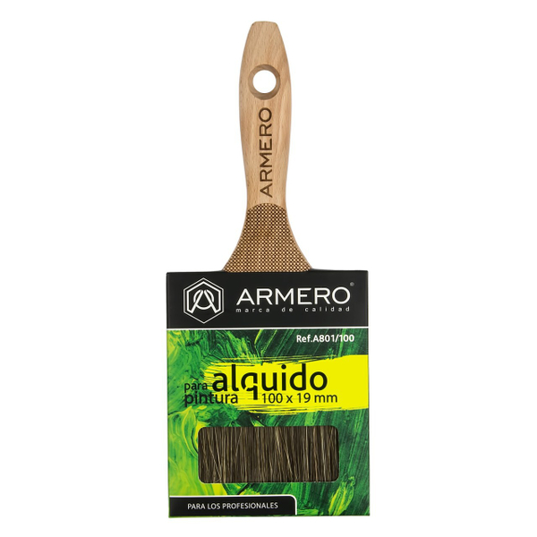 Кисть малярная Armero A801/100, для красок и лаков на алкидной основе, 100х19 мм