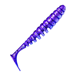Приманка ZUB-SHAD  90мм(3,5")-5шт, (цвет 610) фиолетовый с блестками