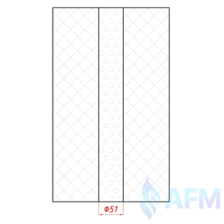 Глушитель универсальный нерж., набитый, прямоток 5.3.56.450-500 "AFM"