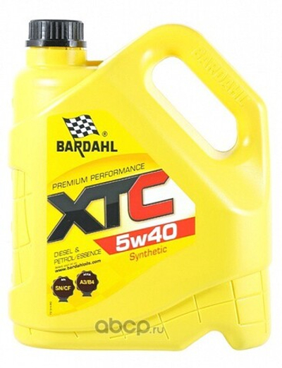 BARDAHL XTC 5W40 SN/CF A3/B4 Масло моторное синтетическое 4L