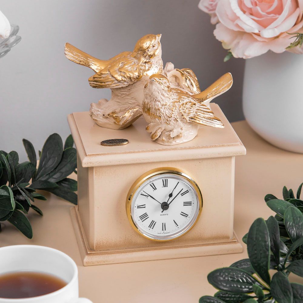 Часы Птички Терра Дуэт Айвори