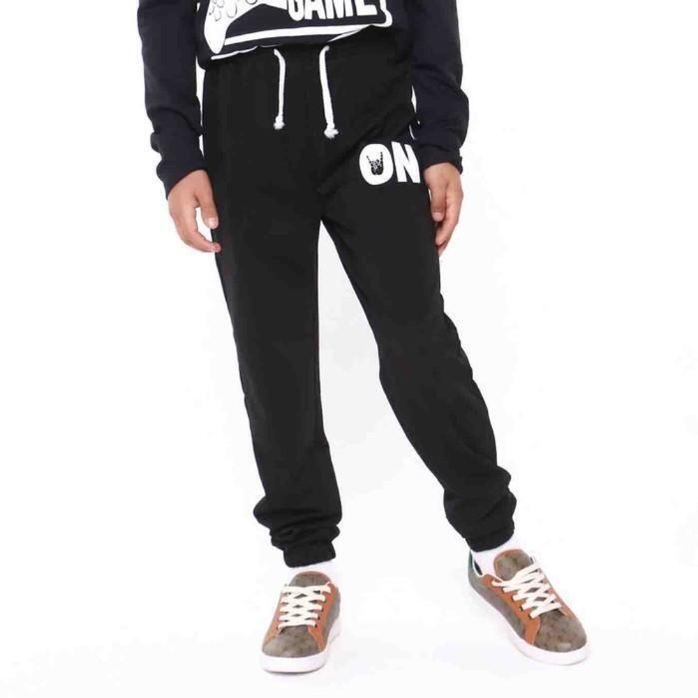 Брюки для мальчиков А.БДФ-005, черный/ON, р.98-104см 9758758