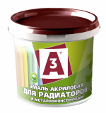 A3  Эмаль акриловая для Радиаторов и металлоконструкций полуглянцевая 0,8кг (ИжСинтез)