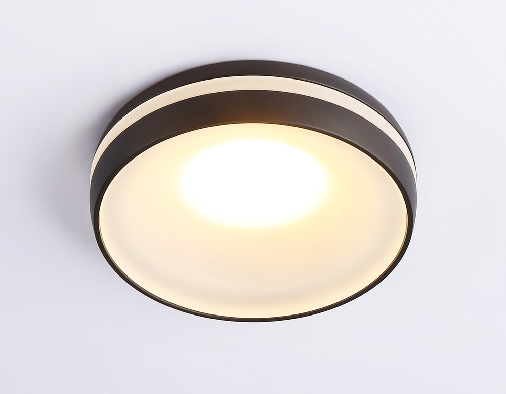 TN3322 SBK/FR черный песок/белый матовый GU5.3 D95*40