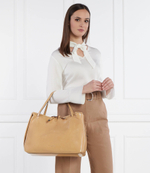 Кожаная сумка-шопер + поясная сумка Ray GIANNI CHIARINI - коричневый(BS 10931 VNC-PGL)