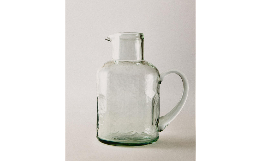 Zara Home кувшин из стекла, цвет прозрачный, 22 см