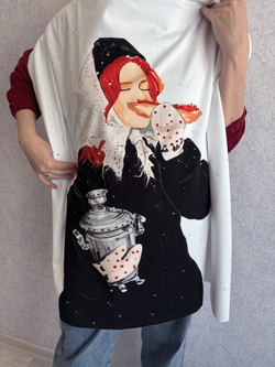 РУССКАЯ ЗИМА - Кулирка с лайкрой, компакт пенье (ДЖ68 Маша) (к1 высота 70см, обрезан снизу)