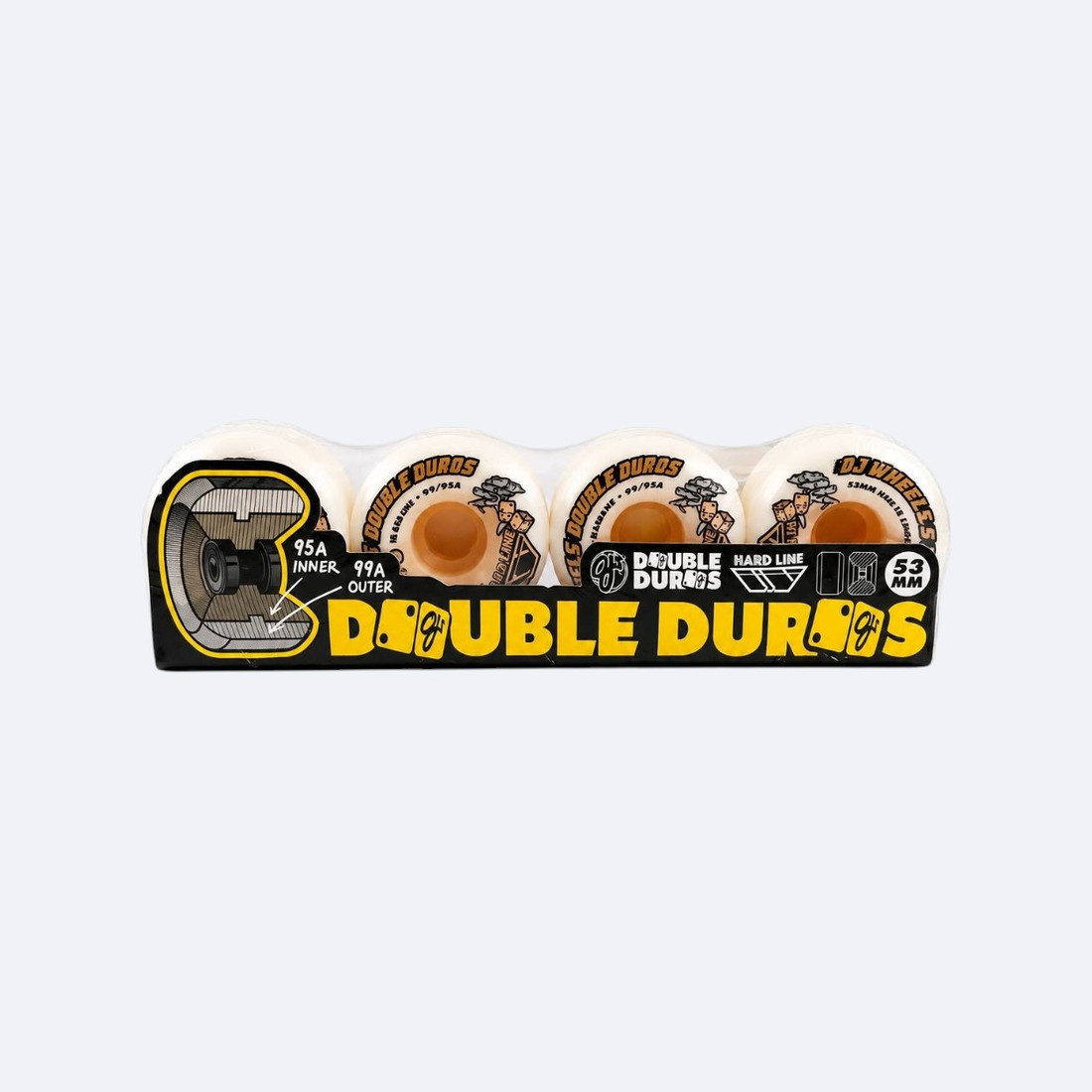 Купить Колеса OJ Wheels Hardline Double Duro (white) 99a/95a