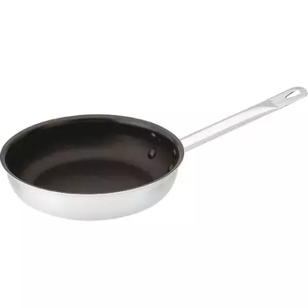 Сковорода 3-х слойная сталь,антиприг.покр. D=260,H=60,L=515мм черный,металлич