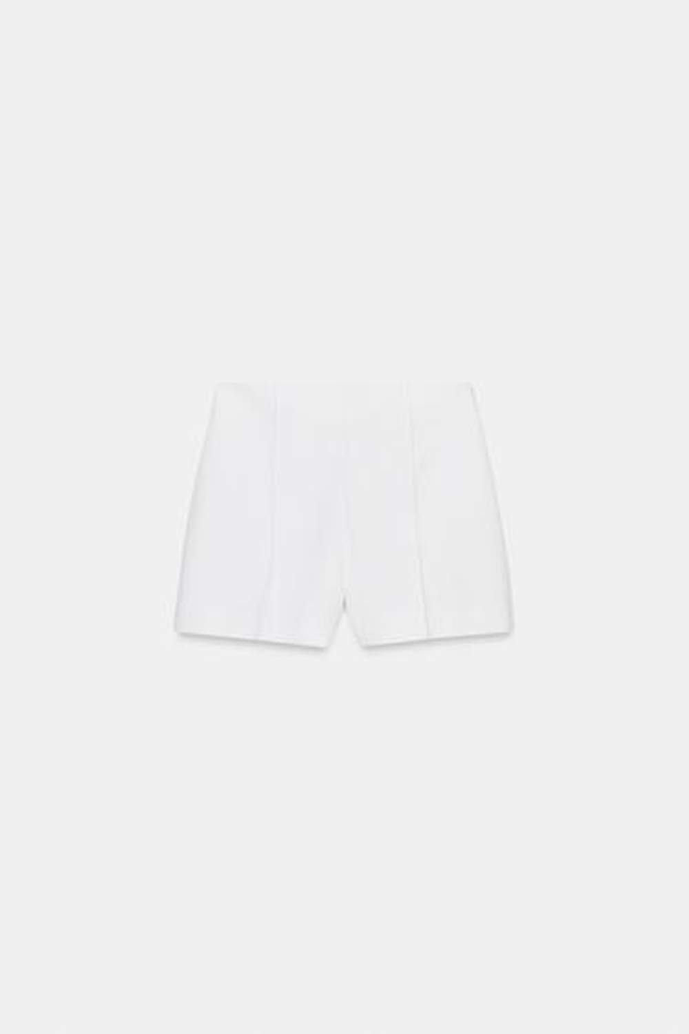 ZARA ШОРТЫ С ВЫСОКОЙ ПОСАДКОЙ, БЕЛЫЙ