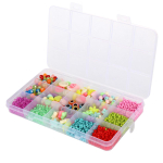 Набор украшений для девочек, в наборе бусины, браслет 10х17 см, коробка с-31057