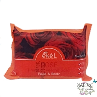 Мыло- скраб косметическое для лица и тела с Экстрактом розы EKEL Peeling Soap Rose, 150 гр.