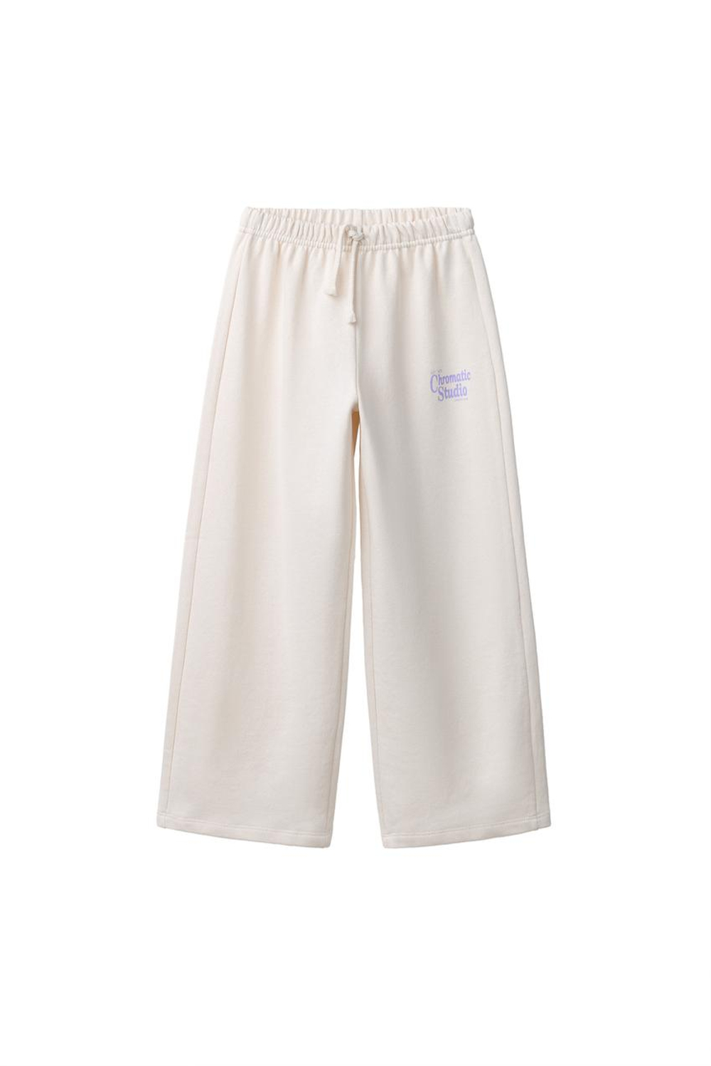 ZARA БРЮКИ WIDE LEG С НАДПИСЬЮ, ЦВЕТ ЛЬДА