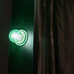 LED-G45-5W-GREEN-E27 GLA02GR Лампа светодиодная. Форма шар. Серия Air color. Зеленый свет. Картон. ТМ Uniel