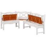 Обеденная группа, стол с ящиками 180х90 и скамья 151х241