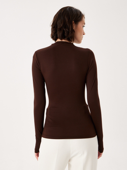 Лонгслив из вискозы со складками