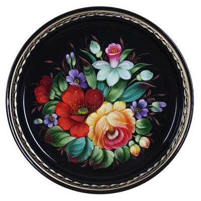 Zhostovo metal tray A5D180526384
