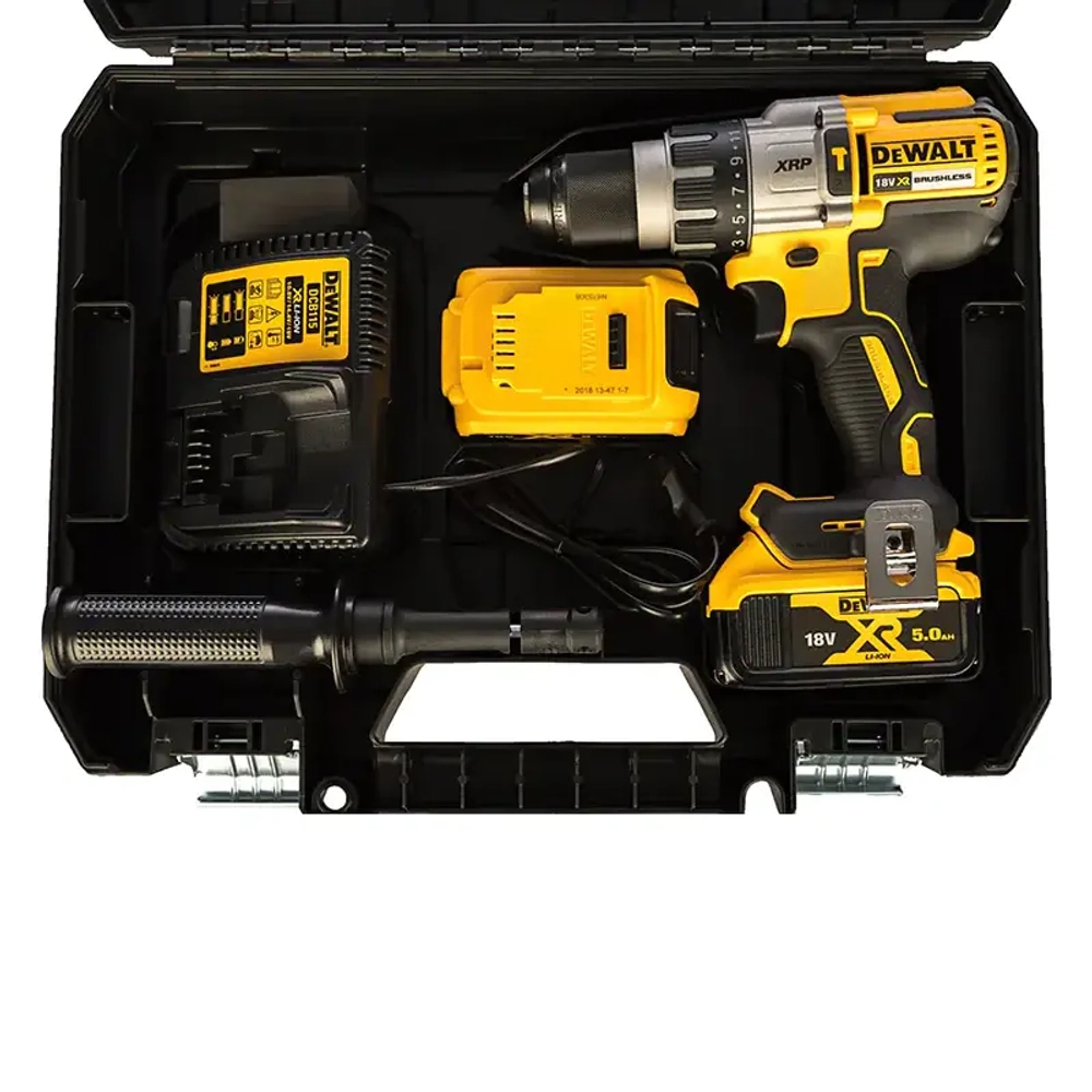 DeWalt DCD996P3K аккумуляторная ударная дрель-шуруповерт (3 x 5 Ач, ЗУ)