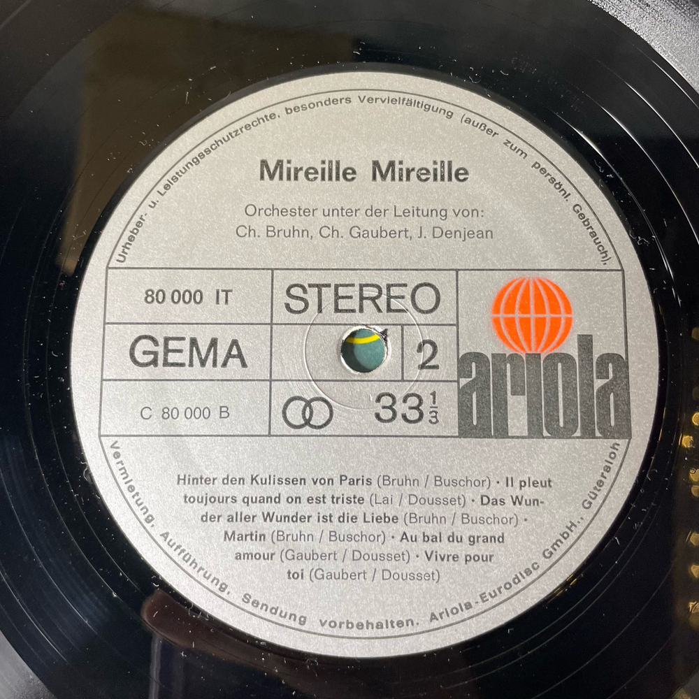 Винтажная виниловая пластинка LP Mireille Mathieu Мирей Матье, Mireille (Германия 1969)