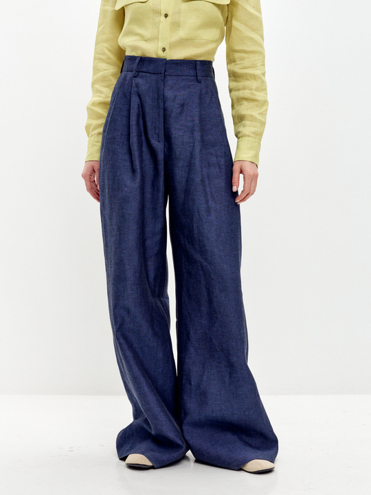 Льняные брюки