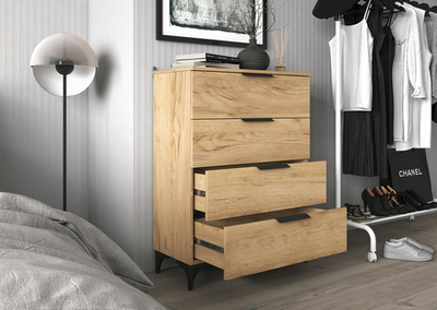 Комод 4 ящика дуб золотистый