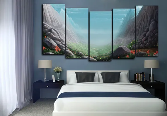 Модульная картина "На скальной арке"