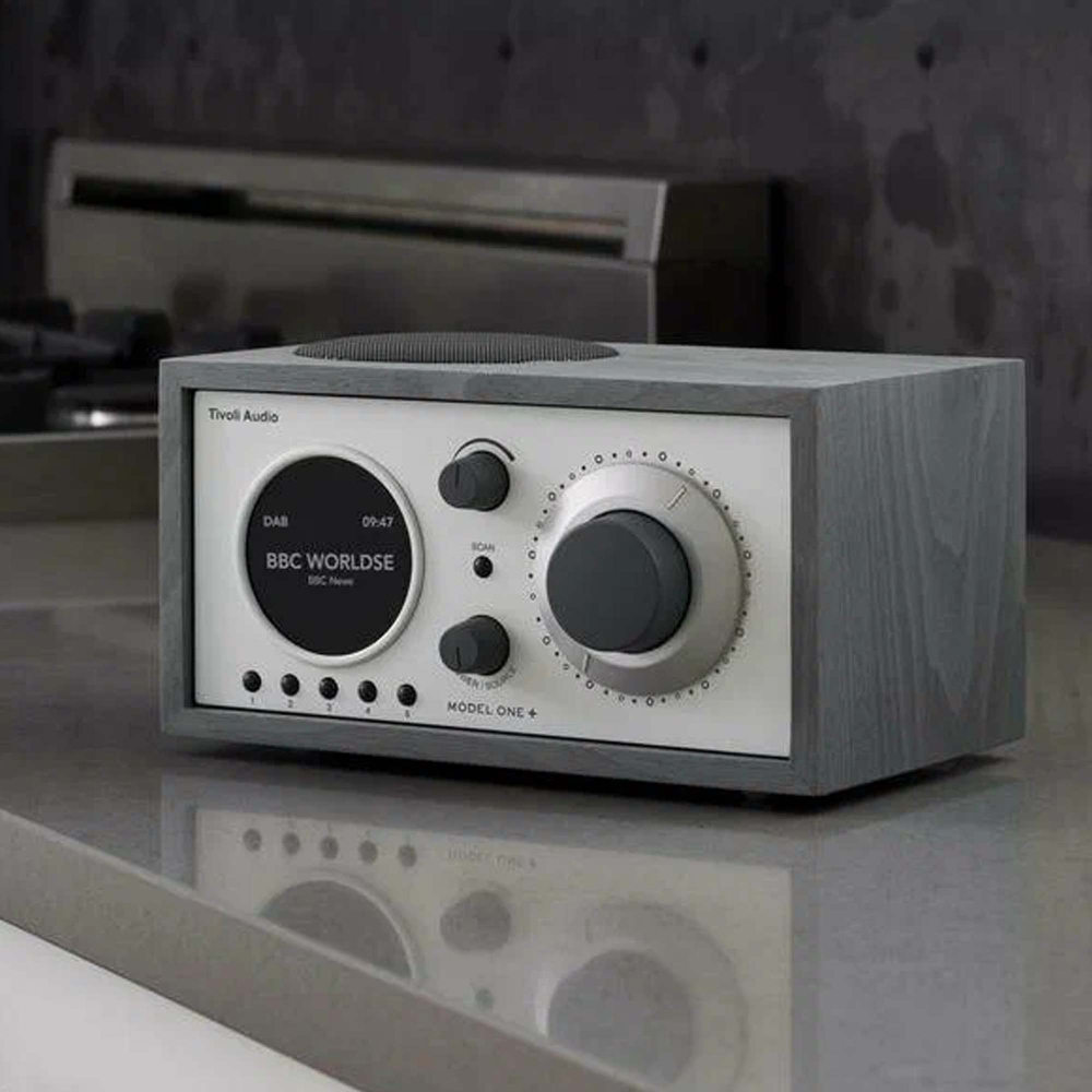 Tivoli Model One+ Серый/Белый [Grey/White] — радиоприемник с часами