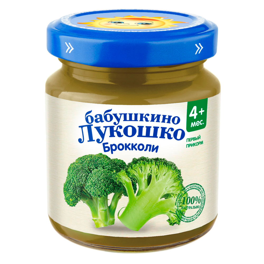 Пюре Бабушкино Лукошко Брокколи с 4 месяцев 100г