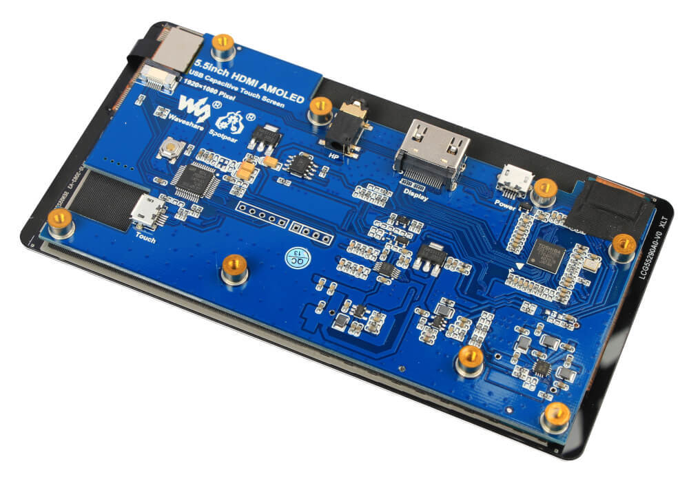 Цветной сенсорный AMOLED HDMI-дисплей 5,5” / 1920×1080