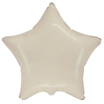 Шар фольгированный Звезда 46 см (Бежевый)