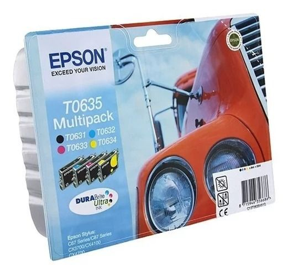 Картридж Epson T0635 Набор 4 картриджа C13T06354A10