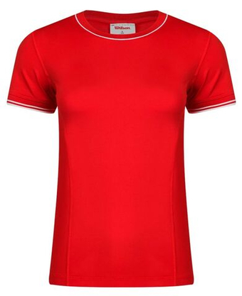 Женская теннисная футболка Wilson Team Seamless T-Shirt - красный