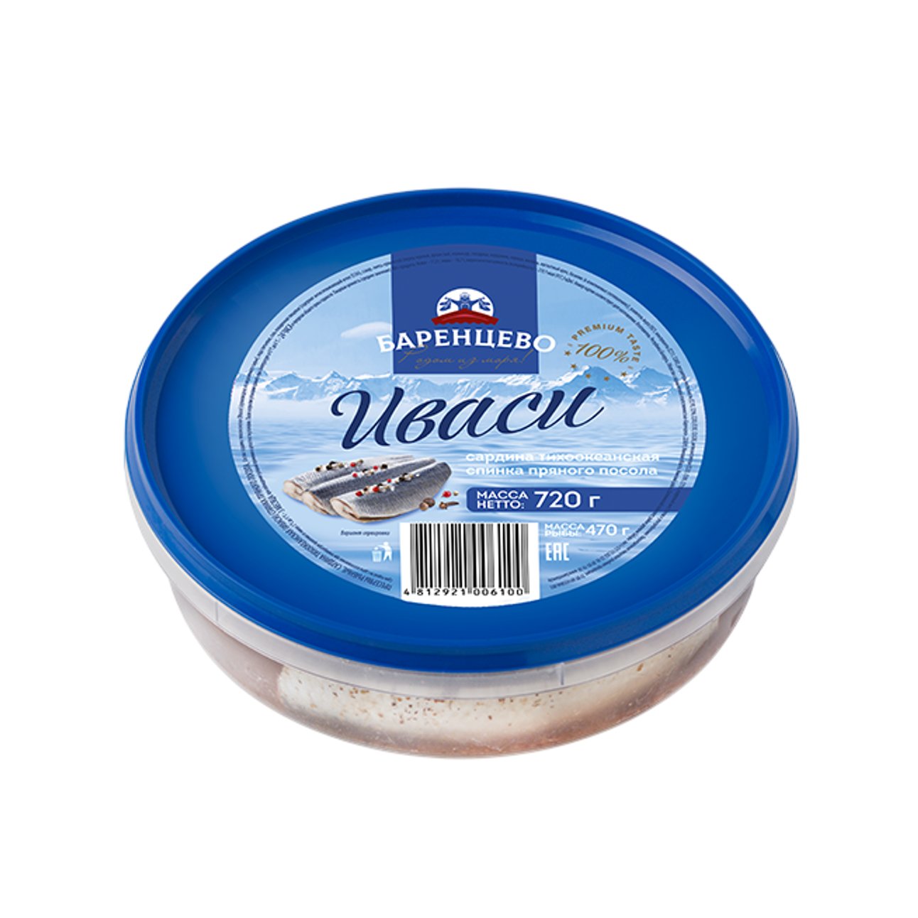 Иваси спинка пр/п, 720 г