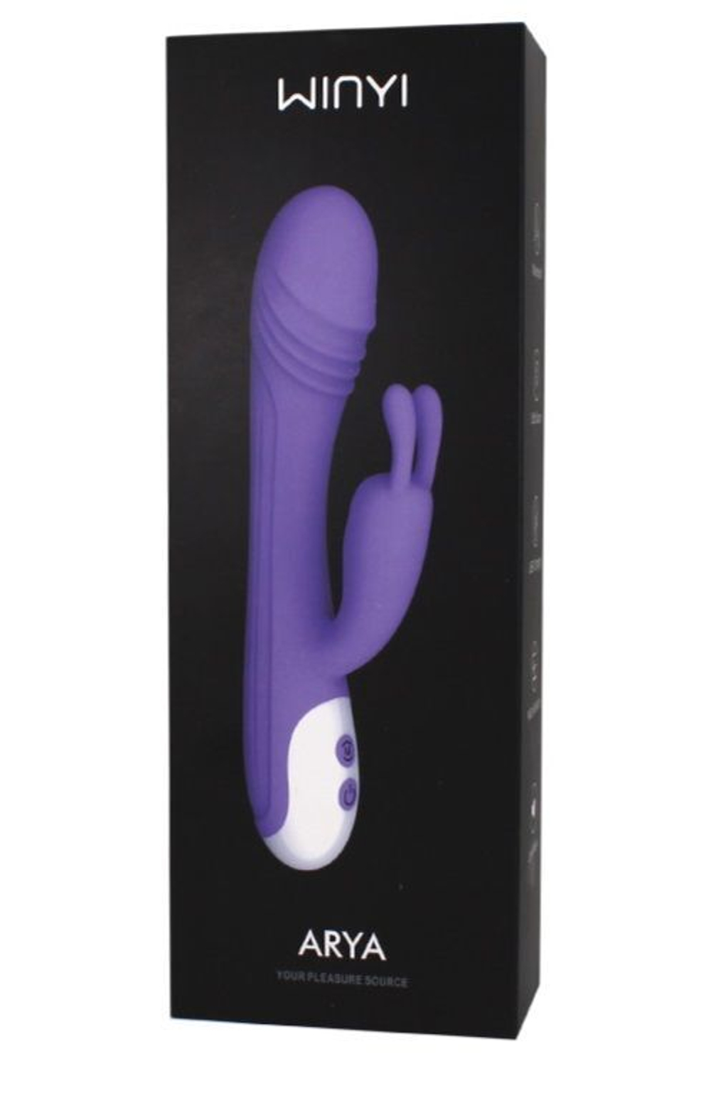 Сиреневый вибратор-кролик Arya - 19,9 см. (Цвет: сиреневый)