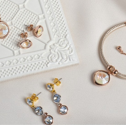 Серьги Fiore Luna Crystal A2101SW-E01.1 BW/MIX