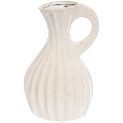 Ваза керамическая «Валенсия»15*26*9см песочная