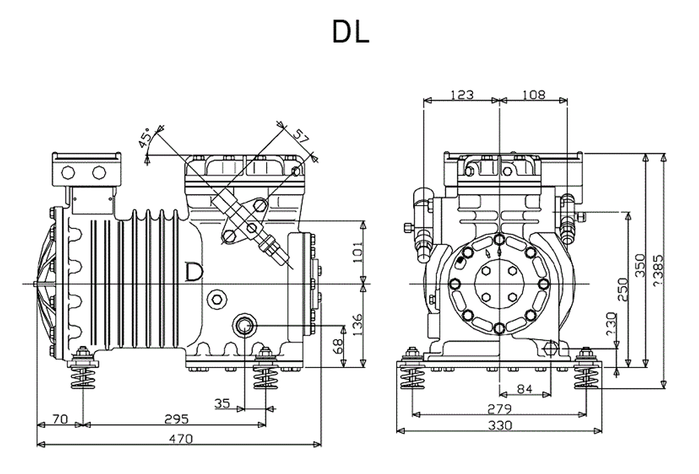 Поршневой полугерметичный компрессор Copeland DLJE-301-EWL