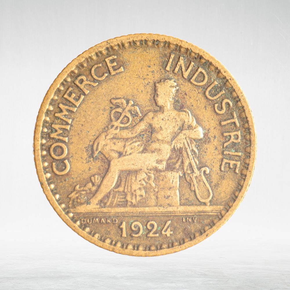 France, 1 Franc 1924 - Chambers of Commerce, VF