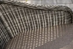 "Равенна" обеденная группа плетеная, цвет графит
