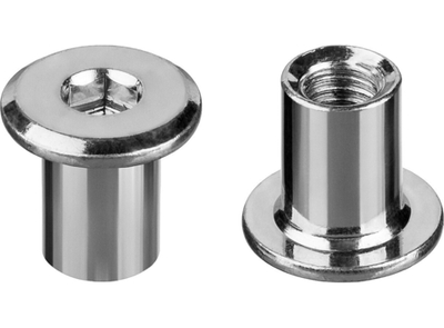 ЗУБР M6 x 12 мм, шест. 4 мм, цинк, 5 кг, гайка Эриксона с плоской головкой, Профессионал (303770-4)