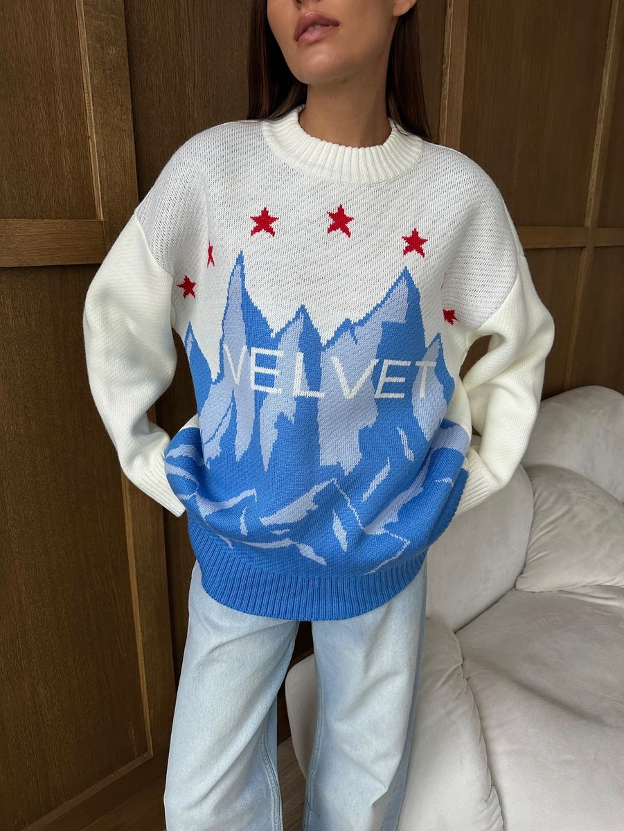 Свитер VELVET со звездами