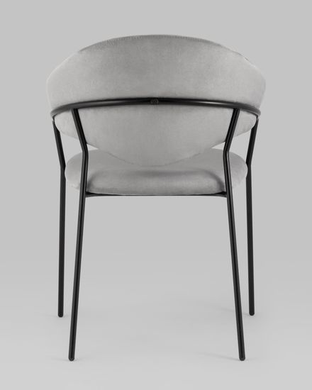 Стул Алексис искусственная замша серый