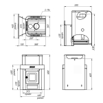 Печь банная газо-дровяная Уралочка 12